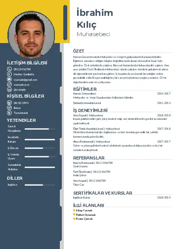 Muhasebeci Cv Örnekleri cv indir